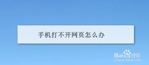 手机网址页面打不开怎么办（手机网址打不开无法显示网页怎么办）